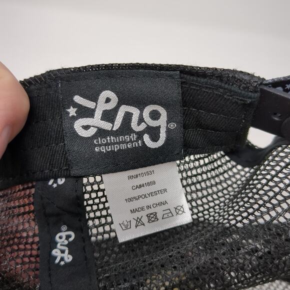 Lrg Clothing Equipment Snapback Trucker Hat Black One Size Adjustable Mesh Back - Picture 9 of 9